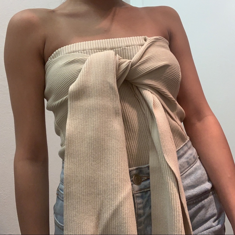 Korean style tube top